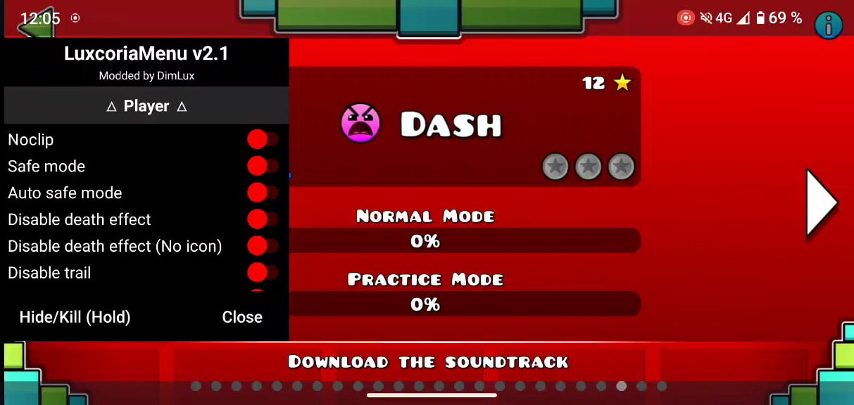 Скриншот 1 игры Geometry Dash
